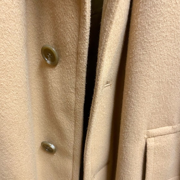 Le Chevron Cashmere Brown Coat - Picture 5 of 11